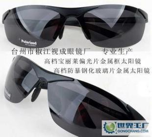 專業(yè)生產(chǎn)中高檔寶麗來偏光片、研磨玻璃片等金屬太陽鏡